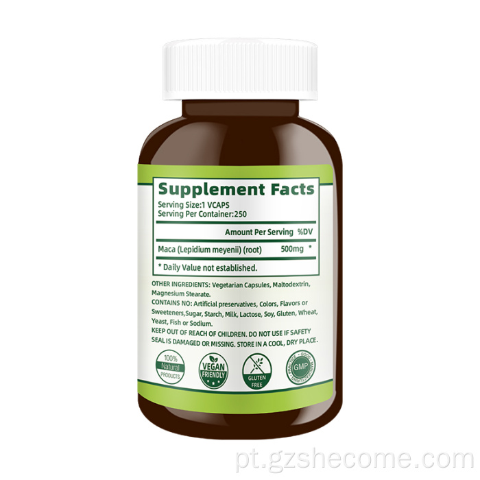 Suplementos de raiz de maca premium Promove a fertilidade